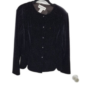 NEW Sparkly Jacket with Rhinestone Buttons - Size XL